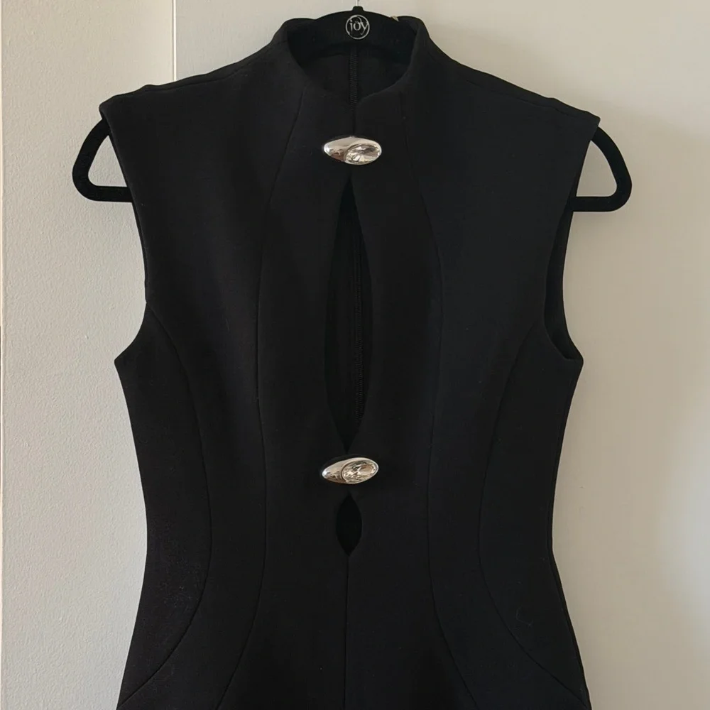 Meshki Michelle Cut Out Maxi Dress - Black - NWT - Picture 8 of 10